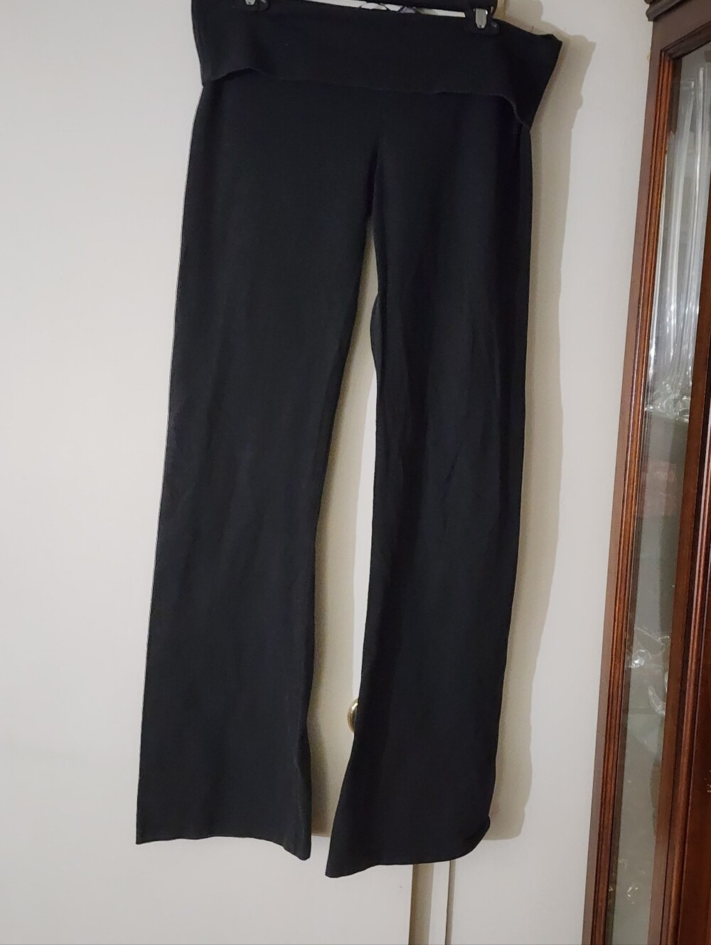 Victoria's Secret Black Wide-Leg Ponte Pants